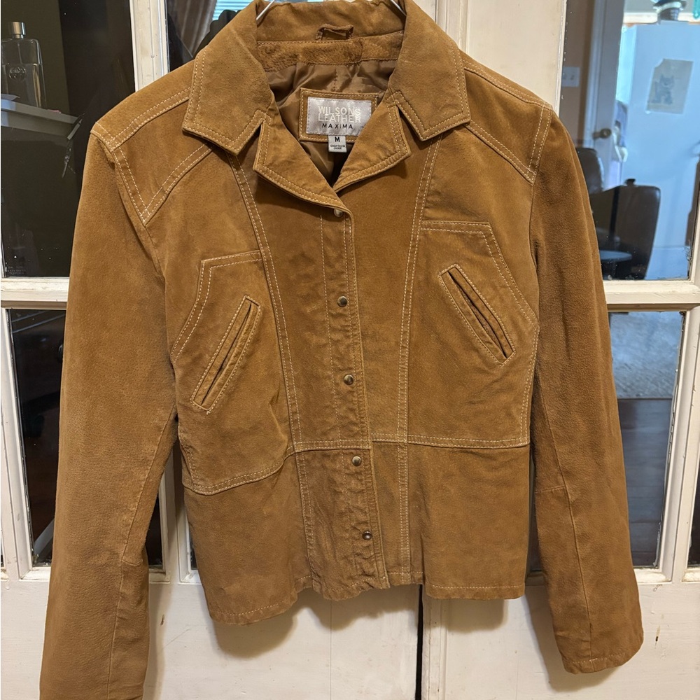 Wilson’s Leather tan suede jacket